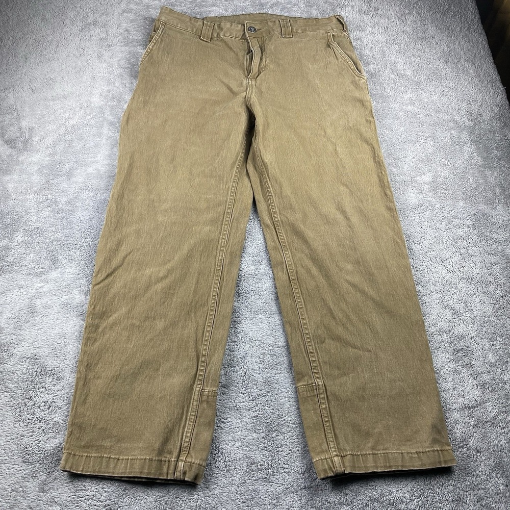 Colorado Clothing Canvas Pants Relaxed Fit Mens 34x26 Brown‎ Mid Rise